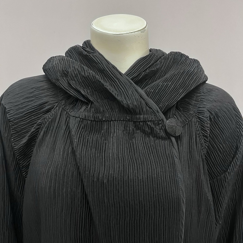 Mycra Pan One Reversible Coat Black Hood Artsy Style Size 1‎ - S/M Fits Large L - Picture 8 of 12